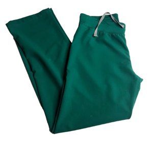 Figs Technical Collection Scrub Pants Bottom Size Small Green Drawstring